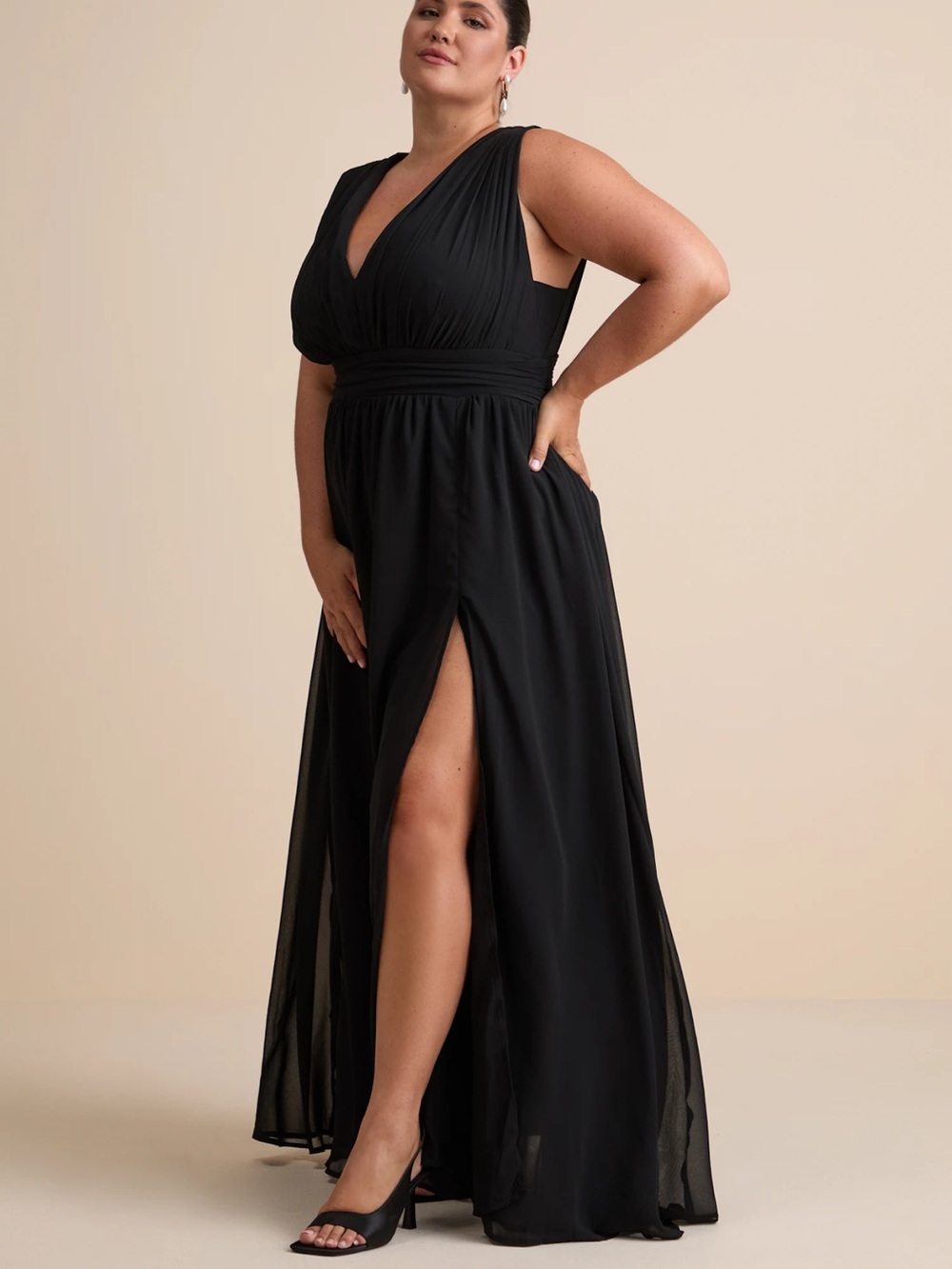 Lulu's Heavenly Hues Black Maxi Dress large $99 still on lulus site - Picture 13 of 13